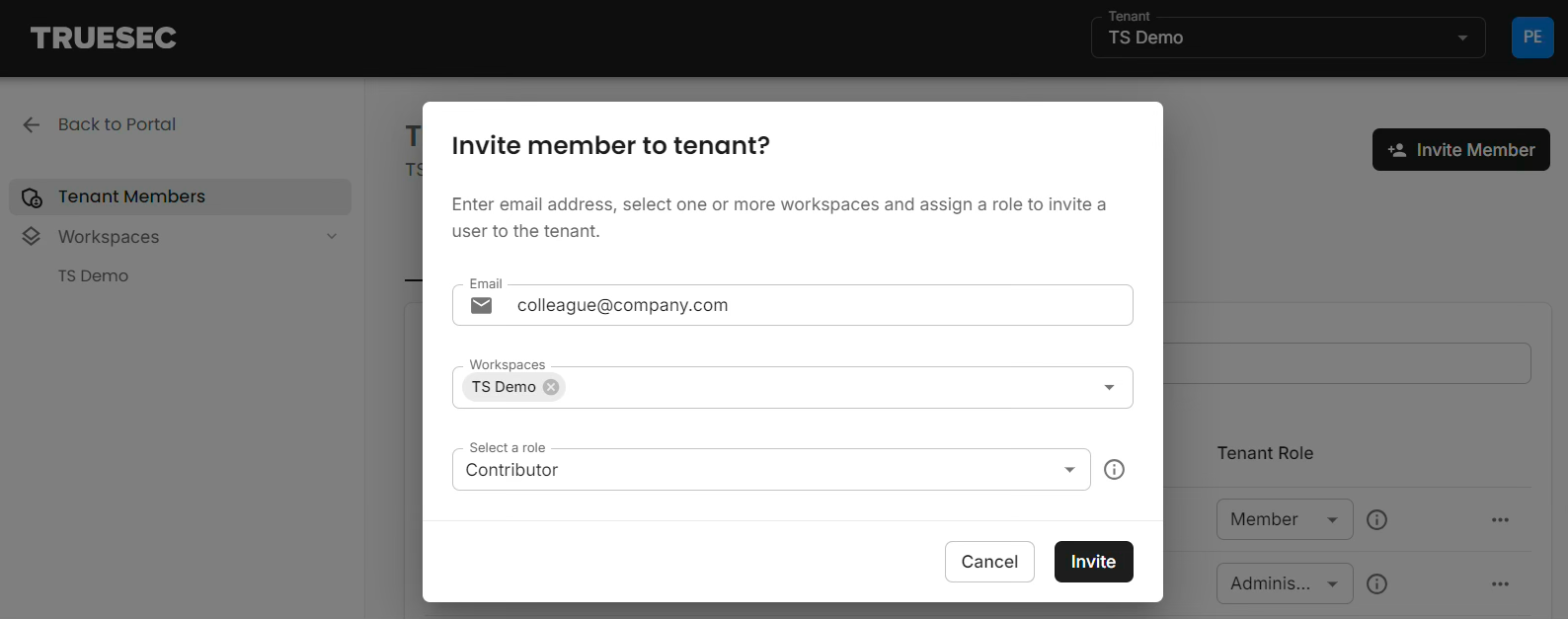 Invite member