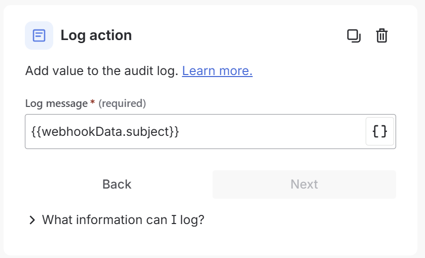 Using webhookData smart value in Jira Automation