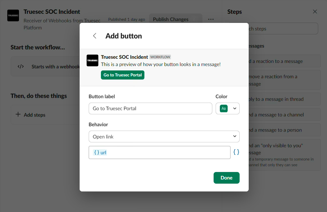 Add button