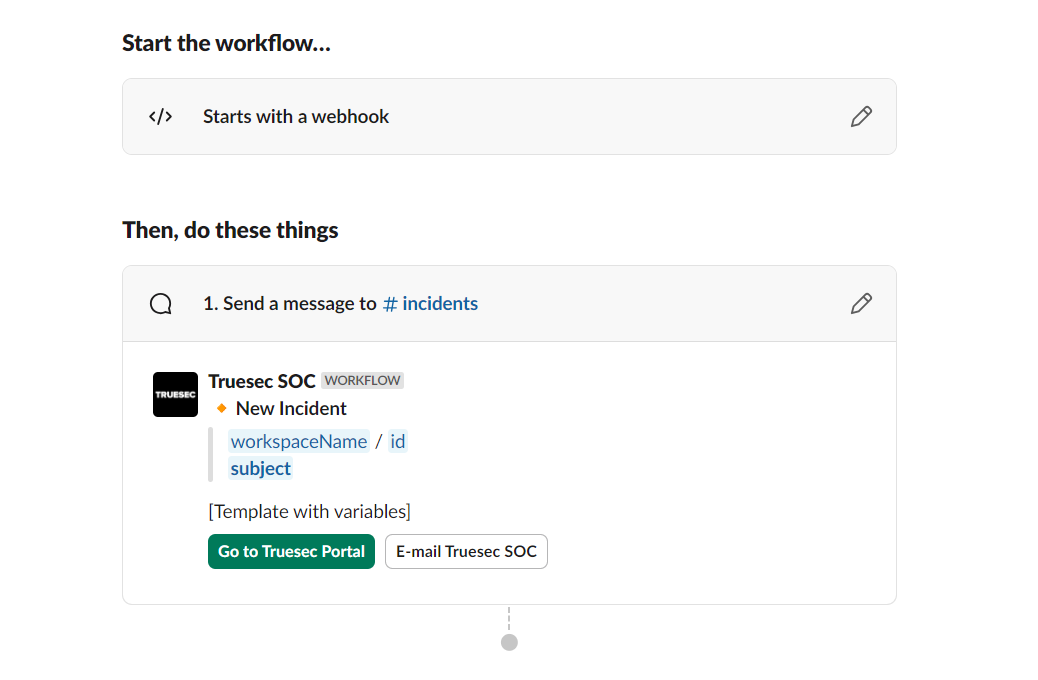 Workflow details